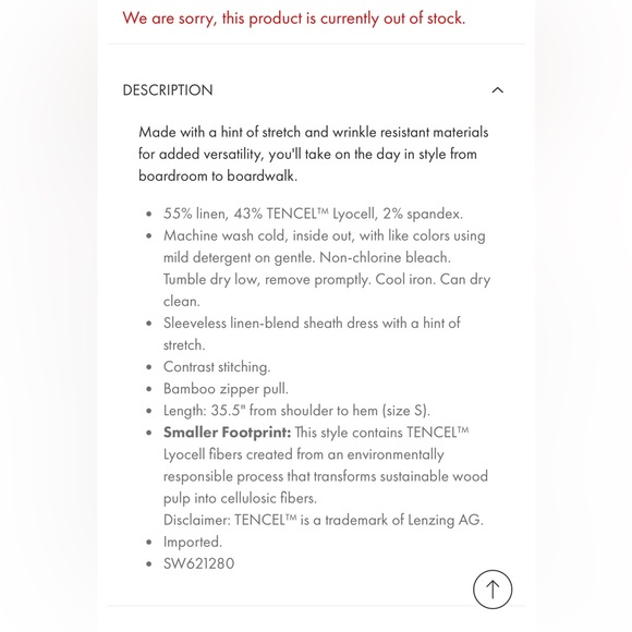 Tommy Bahama Light Blue Linen Sheath Dress - Picture 3 of 6